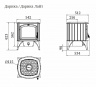 дарика габариты Печь отопительная Бета Гардарика - купить на официальном сайте TMF